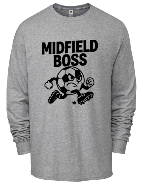 Midfield Boss Soccer Men's Long-Sleeve T-Shirt | Swagsta