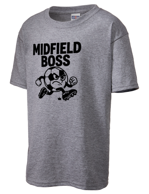 Midfield Boss Soccer Youth T-Shirt | Swagsta