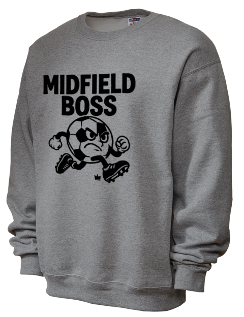 Midfield Boss Soccer Unisex Crewneck Sweatshirt | Swagsta
