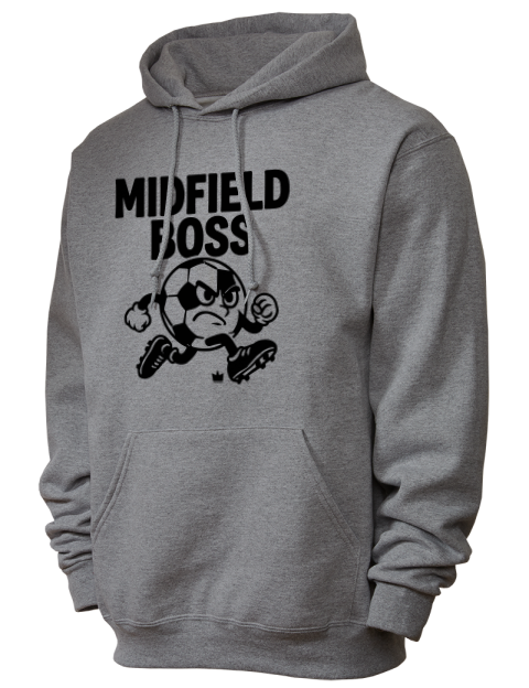 Midfield Boss Soccer Unisex Hooded Sweatshirt | Swagsta