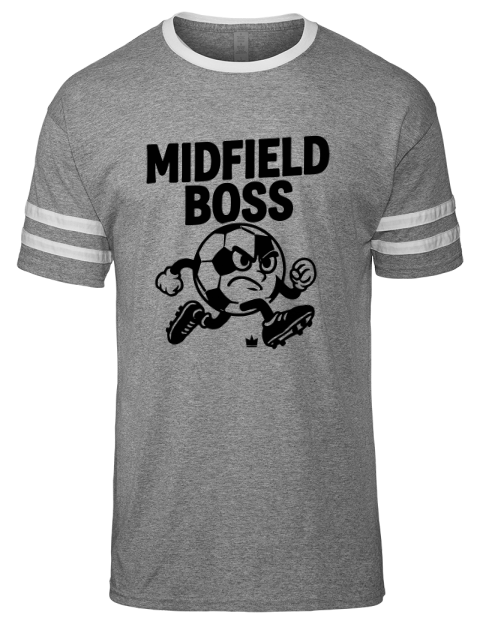 Midfield Boss Soccer Men's Tri-Blend T-Shirt | Swagsta