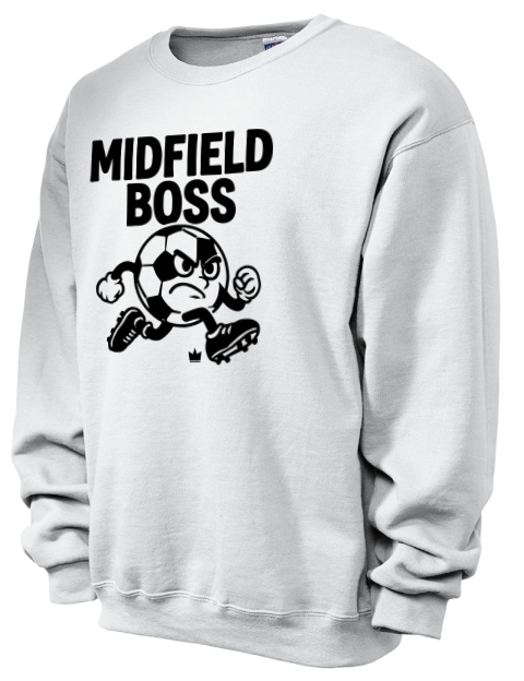 Midfield Boss Soccer Unisex Crewneck Sweatshirt | Swagsta