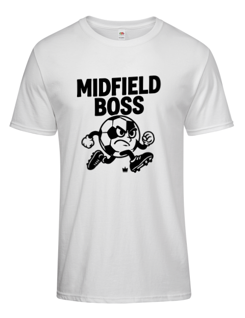 Midfield Boss Soccer Men's Premium T-Shirt | Swagsta