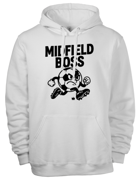 Midfield Boss Soccer Eco Premium Unisex Hooded Sweatshirt | Swagsta