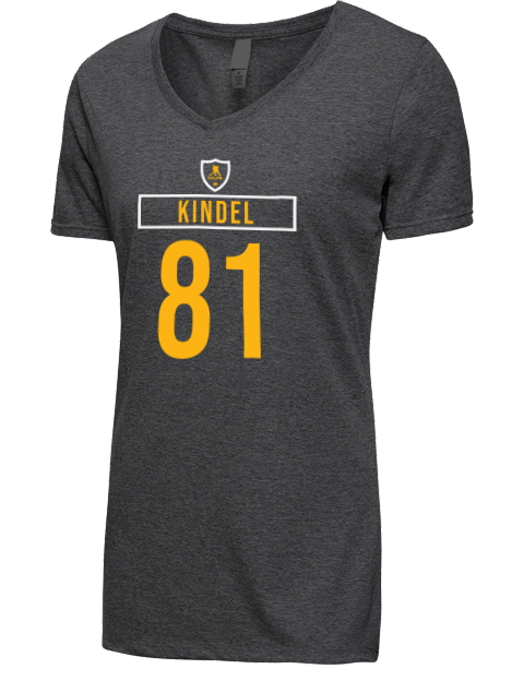 Away Jersey Ben Kindel Premium Ladies V-Neck T-Shirt | Swagsta