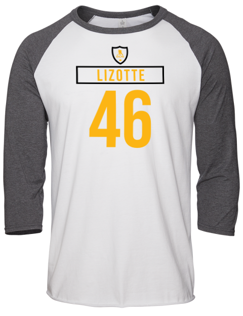 Home Jersey Blake Lizotte Unisex Premium Three-Quarter Raglan T-Shirt | Swagsta