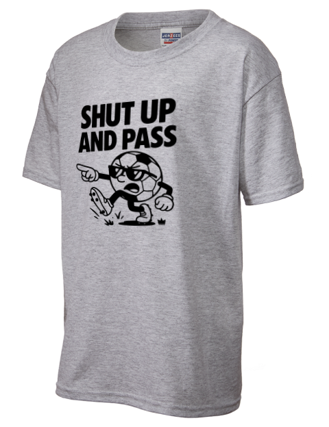 Shut up and Pass Soccer Youth T-Shirt | Swagsta