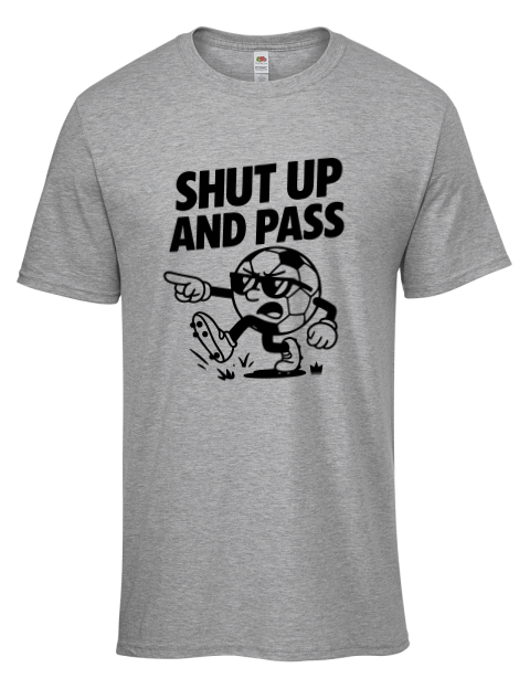 Shut up and Pass Soccer Men's Premium T-Shirt | Swagsta