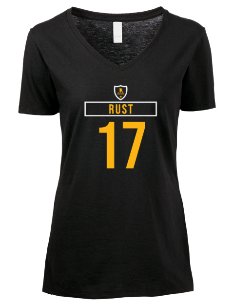 Away Jersey Bryan Rust Premium Ladies V-Neck T-Shirt | Swagsta