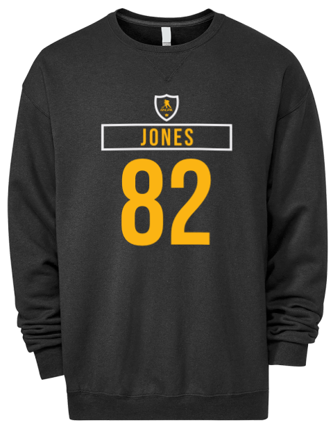 Away Jersey Caleb Jones Premium Unisex Crewneck Sweatshirt | Swagsta