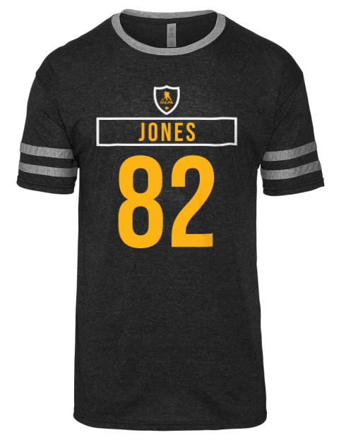 Away Jersey Caleb Jones Men's Tri-Blend T-Shirt | Swagsta