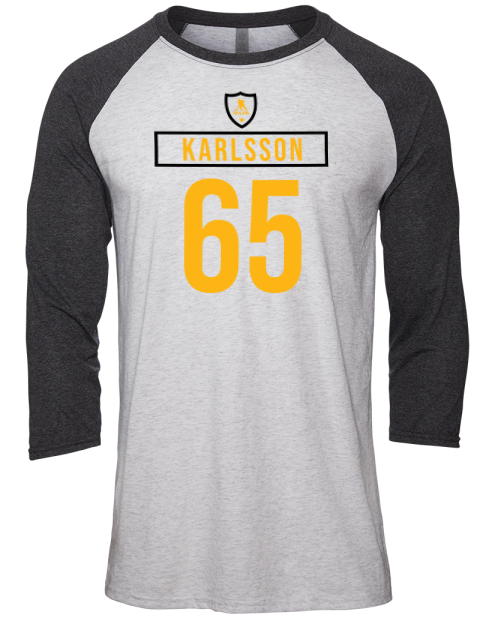 Home Jersey Erik Karlsson Unisex Premium Three-Quarter Raglan T-Shirt | Swagsta