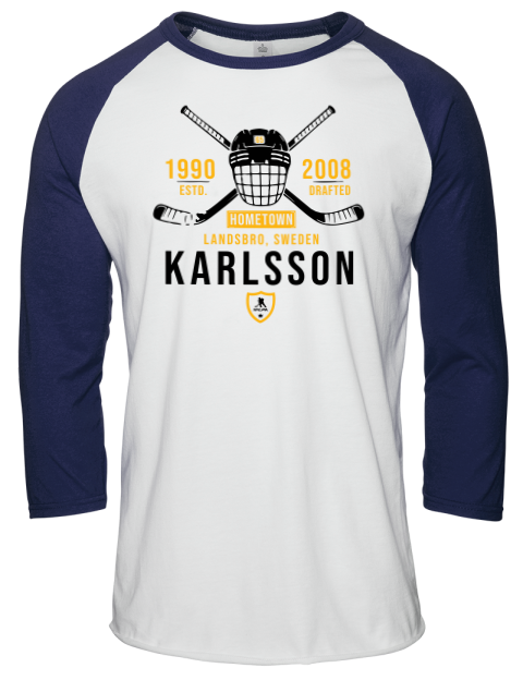 Classic Heritage Erik Karlsson Unisex Premium Three-Quarter Raglan T-Shirt | Swagsta