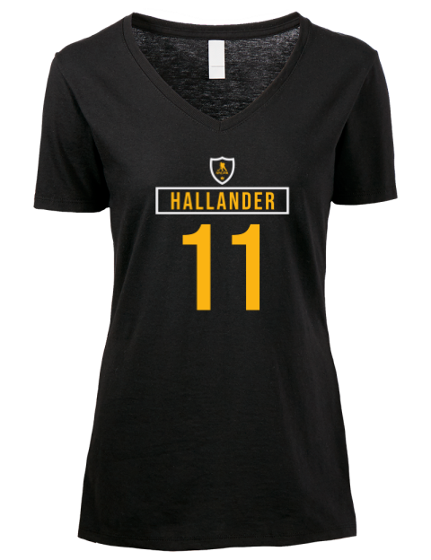 Away Jersey Evgeni Malkin Premium Ladies V-Neck T-Shirt | Swagsta