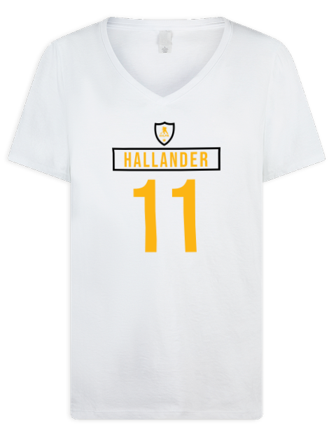Home Jersey Filip Hallander Premium Ladies V-Neck T-Shirt | Swagsta