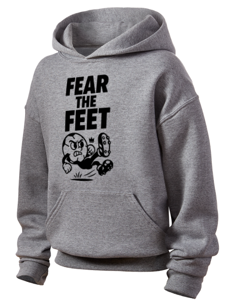 Fear the Feet Soccer Youth Hooded Sweatshirt | Swagsta