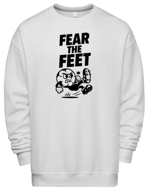Fear the Feet Soccer Premium Unisex Crewneck Sweatshirt | Swagsta