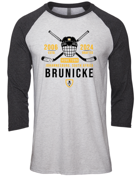 Classic Heritage Harrison Brunicke Unisex Premium Three-Quarter Raglan T-Shirt | Swagsta