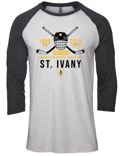 Classic Heritage Jack Ivany Unisex Premium Three-Quarter Raglan T-Shirt | Swagsta