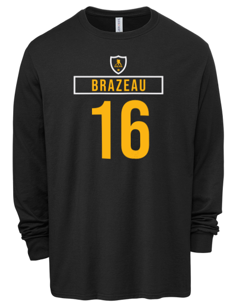 Away Jersey Justin Brazeau Men's Premium Blend Long Sleeve-T-Shirt | Swagsta