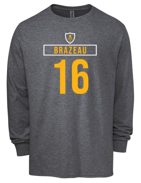 Away Jersey Justin Brazeau Men's Premium Blend Long Sleeve-T-Shirt | Swagsta
