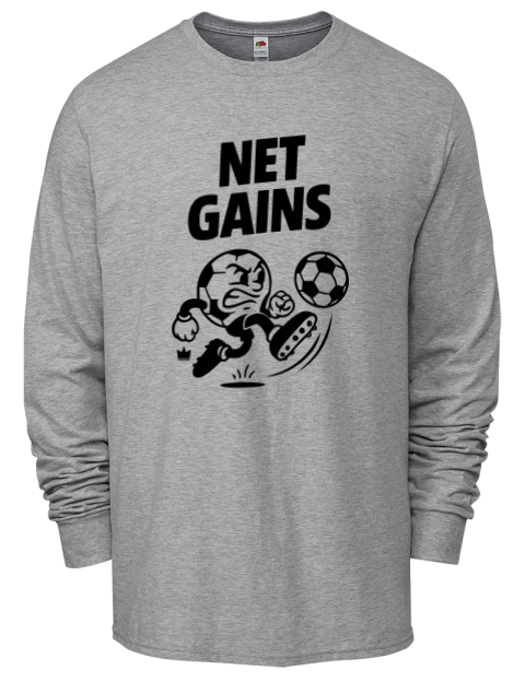 Net Gains Soccer Men's Long-Sleeve T-Shirt | Swagsta