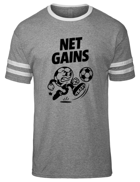 Net Gains Soccer Men's Tri-Blend T-Shirt | Swagsta