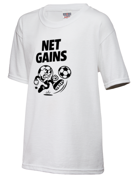 Net Gains Soccer Youth T-Shirt | Swagsta