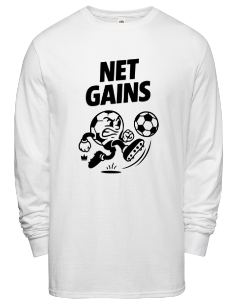 Net Gains Soccer Men's Long-Sleeve T-Shirt | Swagsta