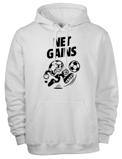 Net Gains Soccer Eco Premium Unisex Hooded Sweatshirt | Swagsta