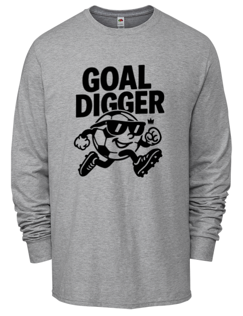 Goal Digger Soccer Men's Long-Sleeve T-Shirt | Swagsta