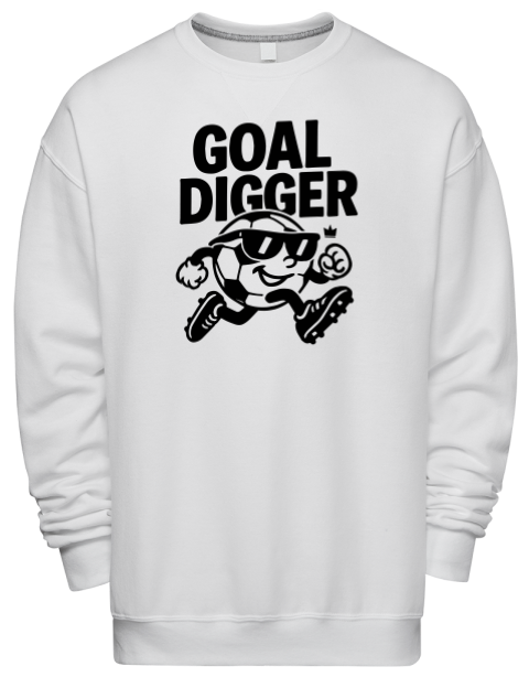 Goal Digger Soccer Premium Unisex Crewneck Sweatshirt | Swagsta