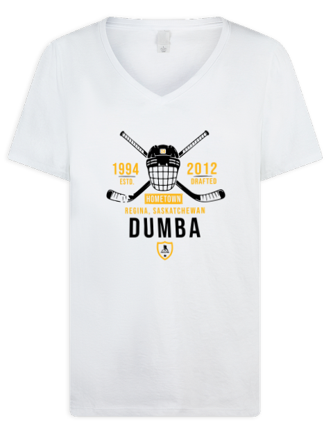 Classic Heritage Mathew Dumba Premium Ladies V-Neck T-Shirt | Swagsta