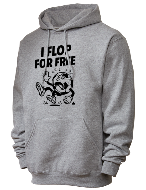 Flop For Free Soccer Unisex Hooded Sweatshirt | Swagsta
