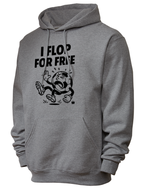 Flop For Free Soccer Unisex Hooded Sweatshirt | Swagsta