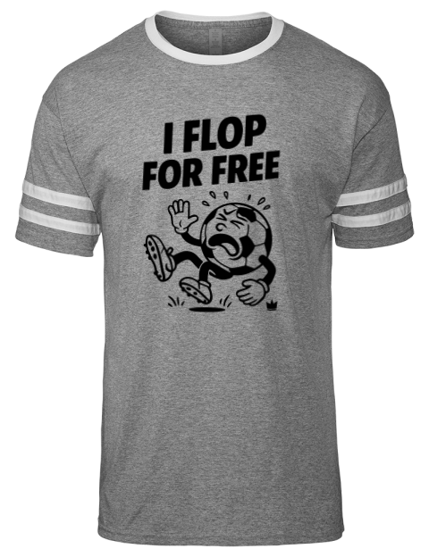 Flop For Free Soccer Men's Tri-Blend T-Shirt | Swagsta