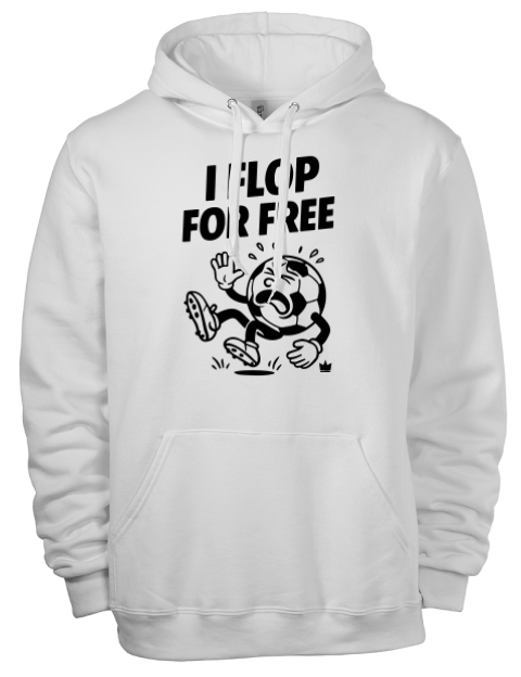 Flop For Free Soccer Eco Premium Unisex Hooded Sweatshirt | Swagsta