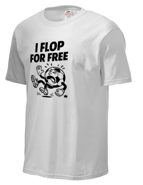 Flop For Free Soccer Unisex T-Shirt | Swagsta