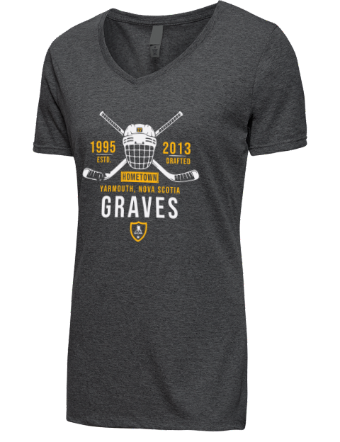 Heritage Ryan Graves Premium Ladies V-Neck T-Shirt | Swagsta