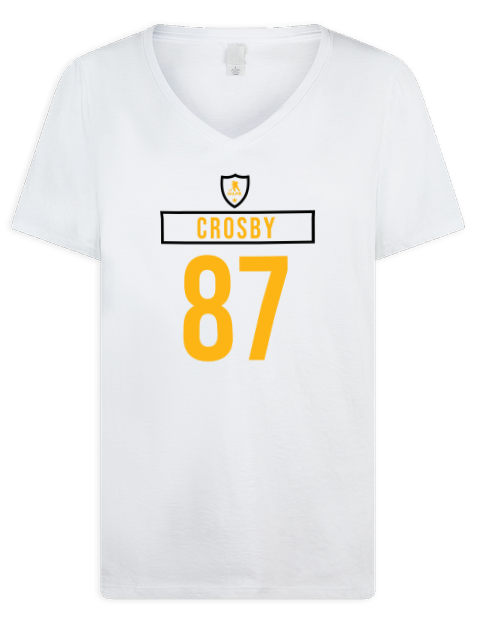 Home Jersey Sidney Crosby Premium Ladies V-Neck T-Shirt | Swagsta