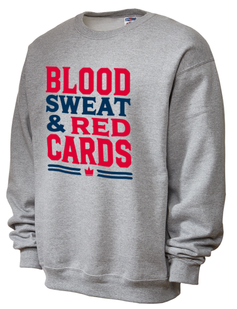 Blood, Sweat & Red Cards Soccer Unisex Crewneck Sweatshirt | Swagsta