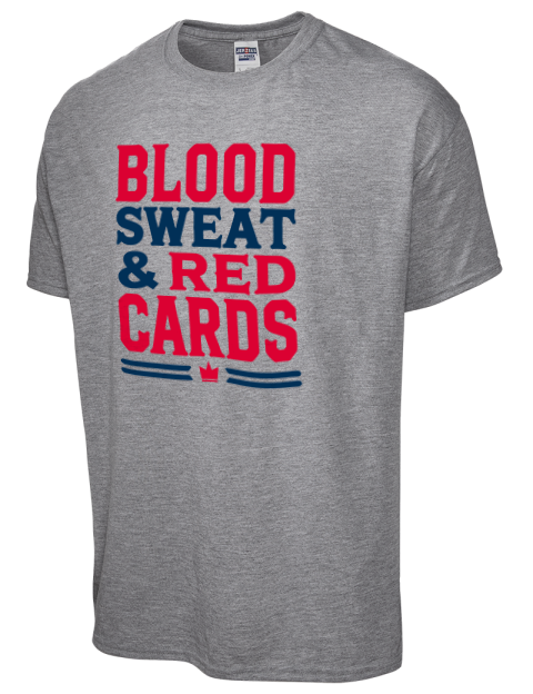 Blood, Sweat & Red Cards Soccer Dri-Power Unisex T-Shirt | Swagsta