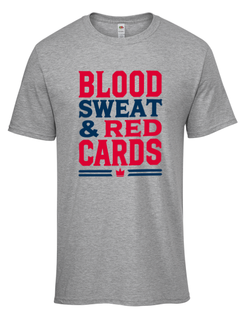 Blood, Sweat & Red Cards Soccer Men's Premium T-Shirt | Swagsta