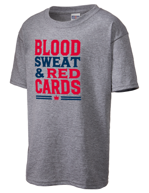 Blood, Sweat & Red Cards Soccer Youth T-Shirt | Swagsta