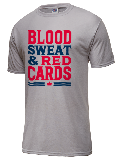 Blood, Sweat & Red Cards Soccer Dri-Power Unisex T-Shirt | Swagsta