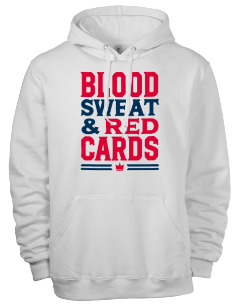 Blood, Sweat & Red Cards Soccer Eco Premium Unisex Hooded Sweatshirt | Swagsta