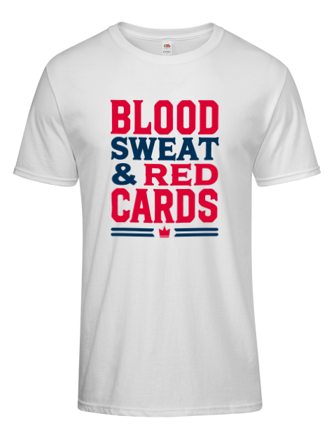 Blood, Sweat & Red Cards Soccer Men's Premium T-Shirt | Swagsta