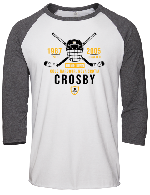 Classic Heritage Sidney Crosby Unisex Premium Three-Quarter Raglan T-Shirt | Swagsta
