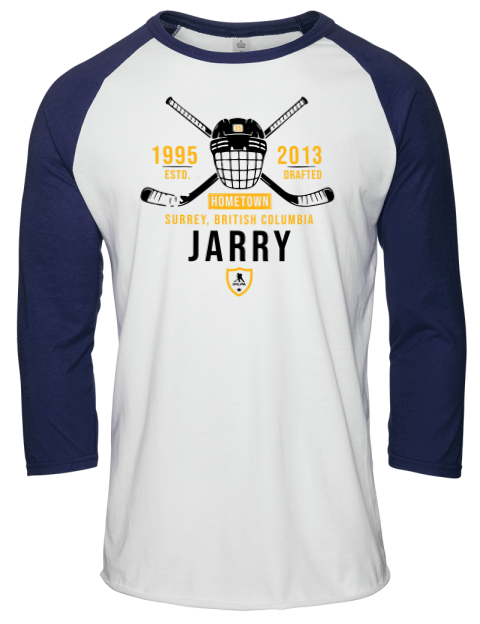 Classic Heritage Tristan Jarry Unisex Premium Three-Quarter Raglan T-Shirt | Swagsta
