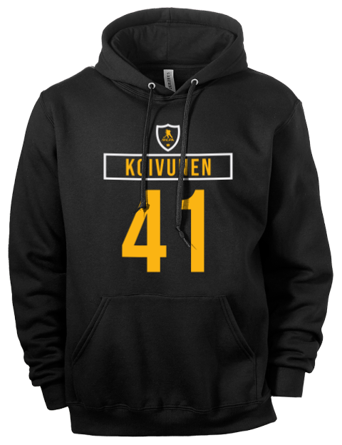 Away Jersey Ville Koivunen Eco Premium Unisex Hooded Sweatshirt | Swagsta